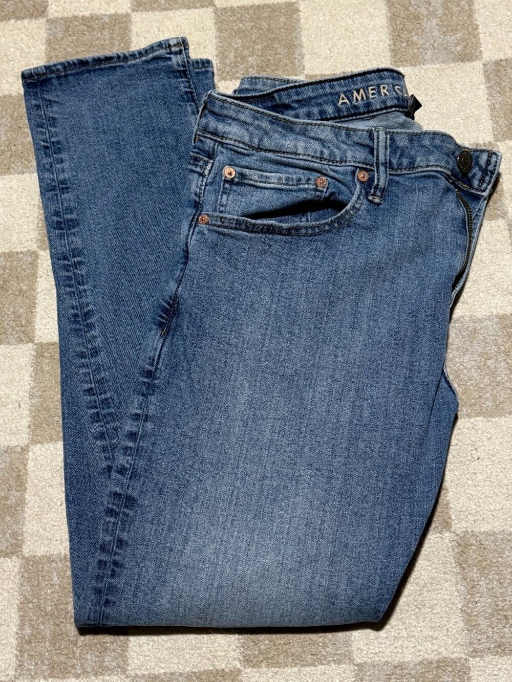 Men's American Eagle Athletic Skinny Jeans, Airflex +; Size 34x30